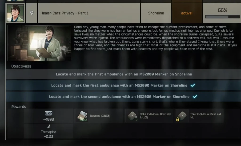 Escape from Tarkov Quest/Mission Not Working