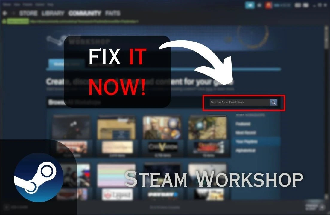 Fix steam workshop search not working